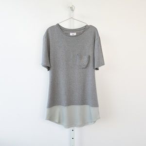 Matiere Two-Tone Crew Neck Tee